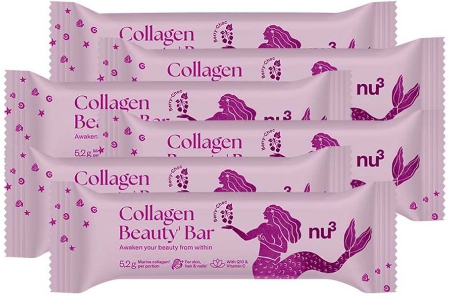 nu3 Collagen Beauty Bar Berry-Choc x6 6x40 g Riegel