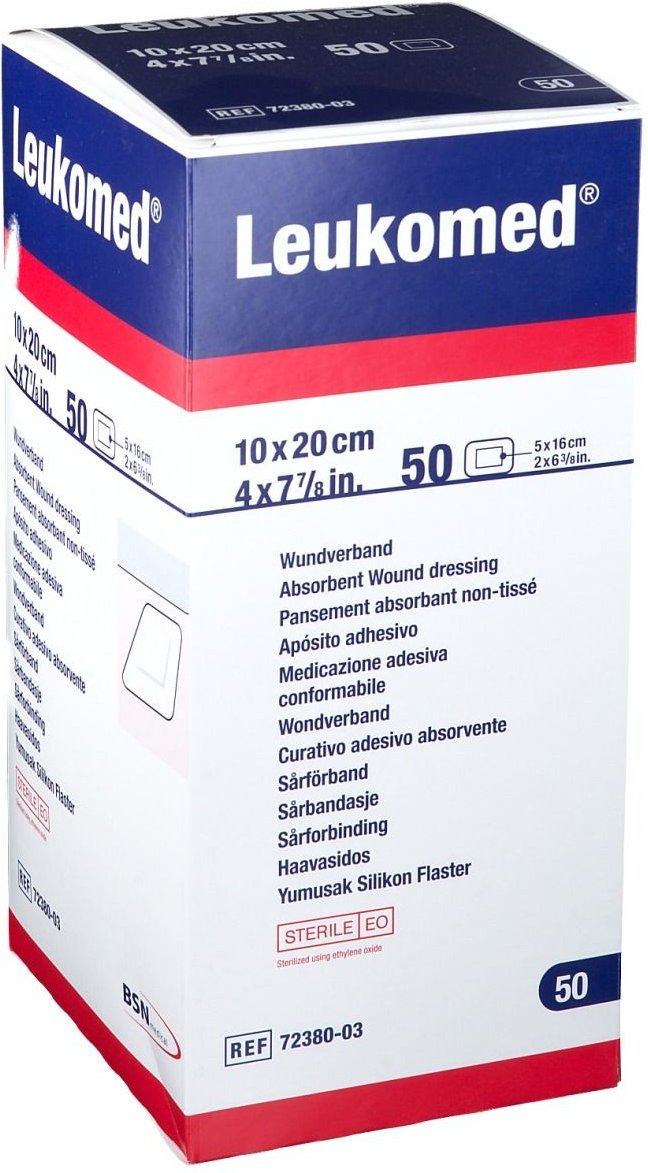 Leukomed sterile Pflaster 10x20 cm 50 St