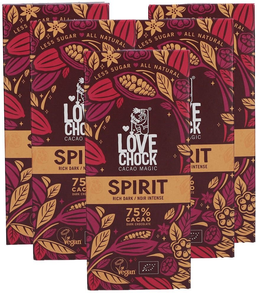 Lovechock Spirit Rich Dark x5 5x70 g Schokolade