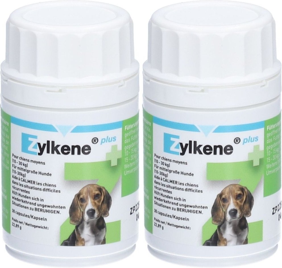 Zylkene Plus Kapseln f.mittelgroße Hunde 10-30 kg 2x 2x1x30 St