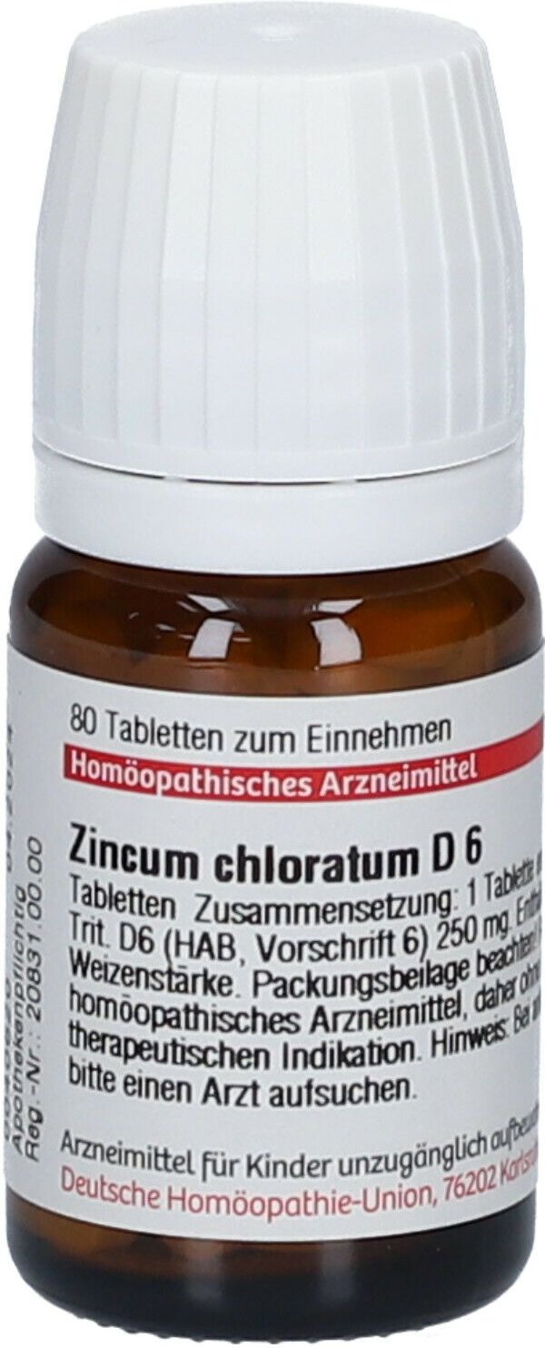 Zincum Chloratum D 6 Tabletten 80 St