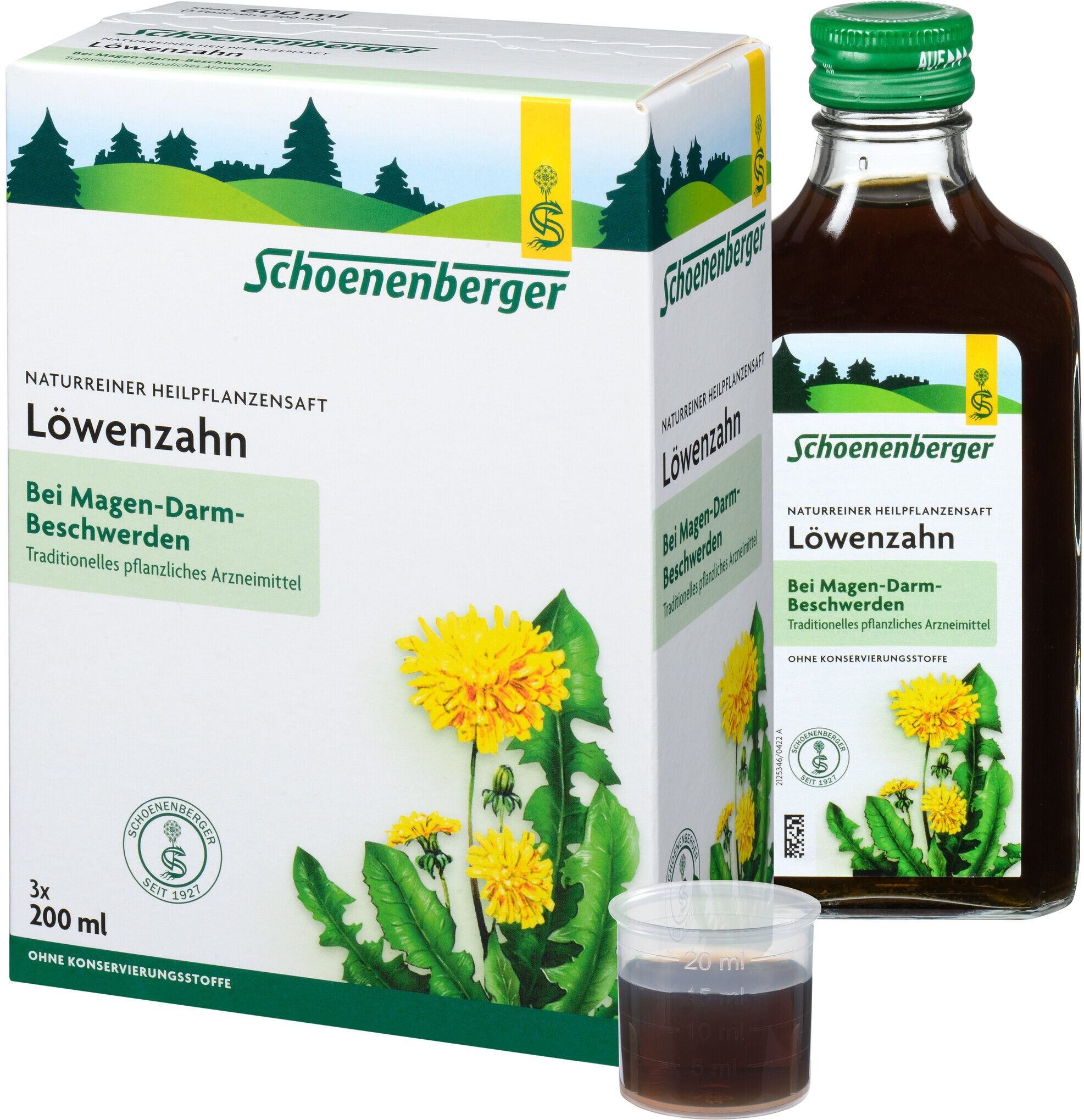 Löwenzahn Saft Schoenenberger Heilpflanz.Säfte 3x200 ml
