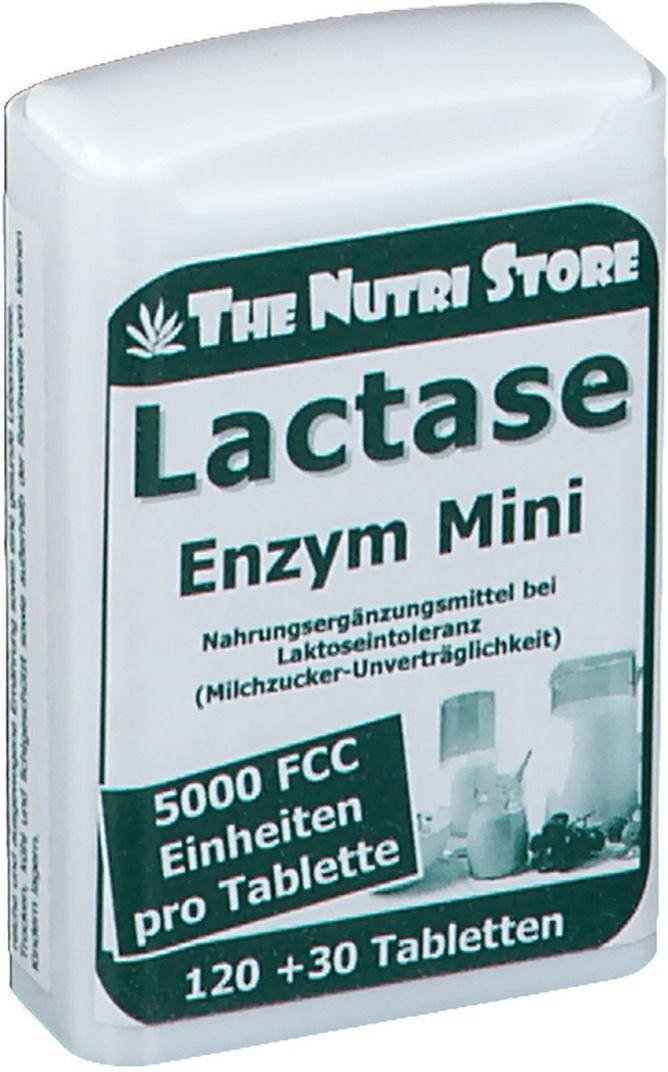 Lactase 5000 FCC Enzym Mini Tabletten im Dosierspender