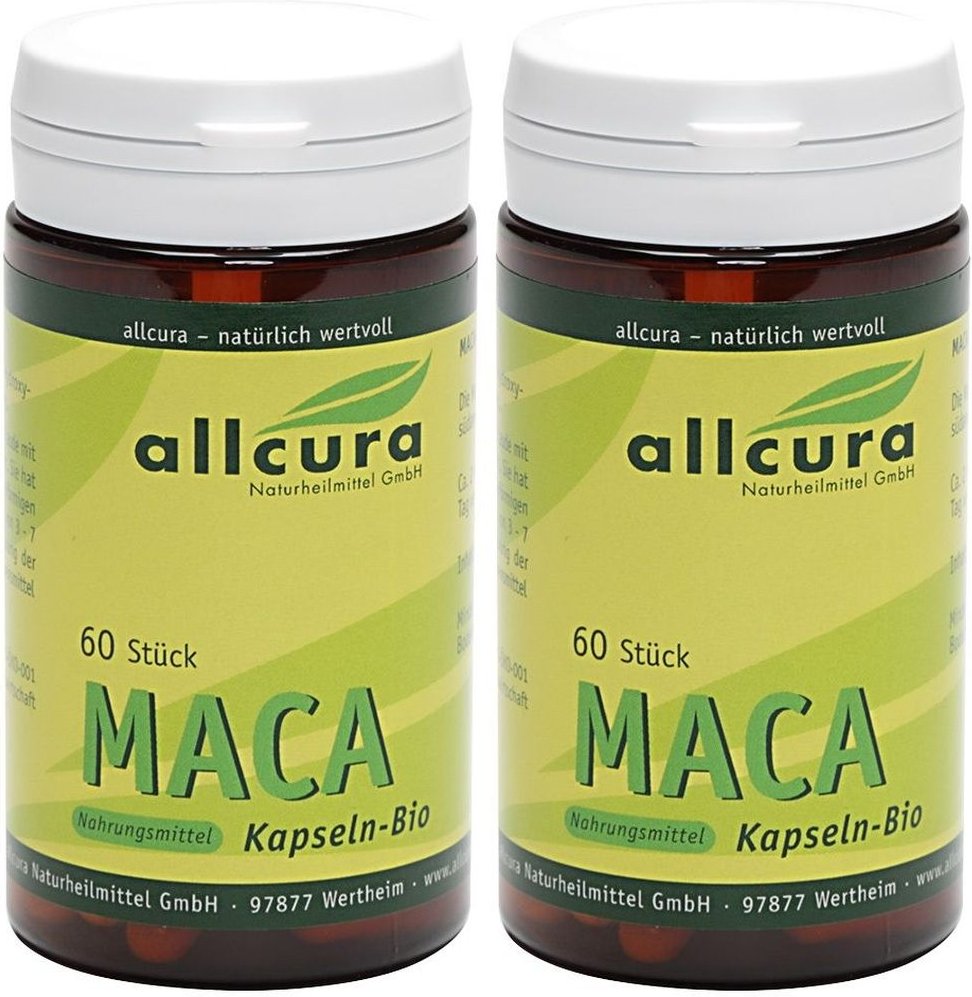 Maca Kapseln 500Mg Bio 2x 2x60 St