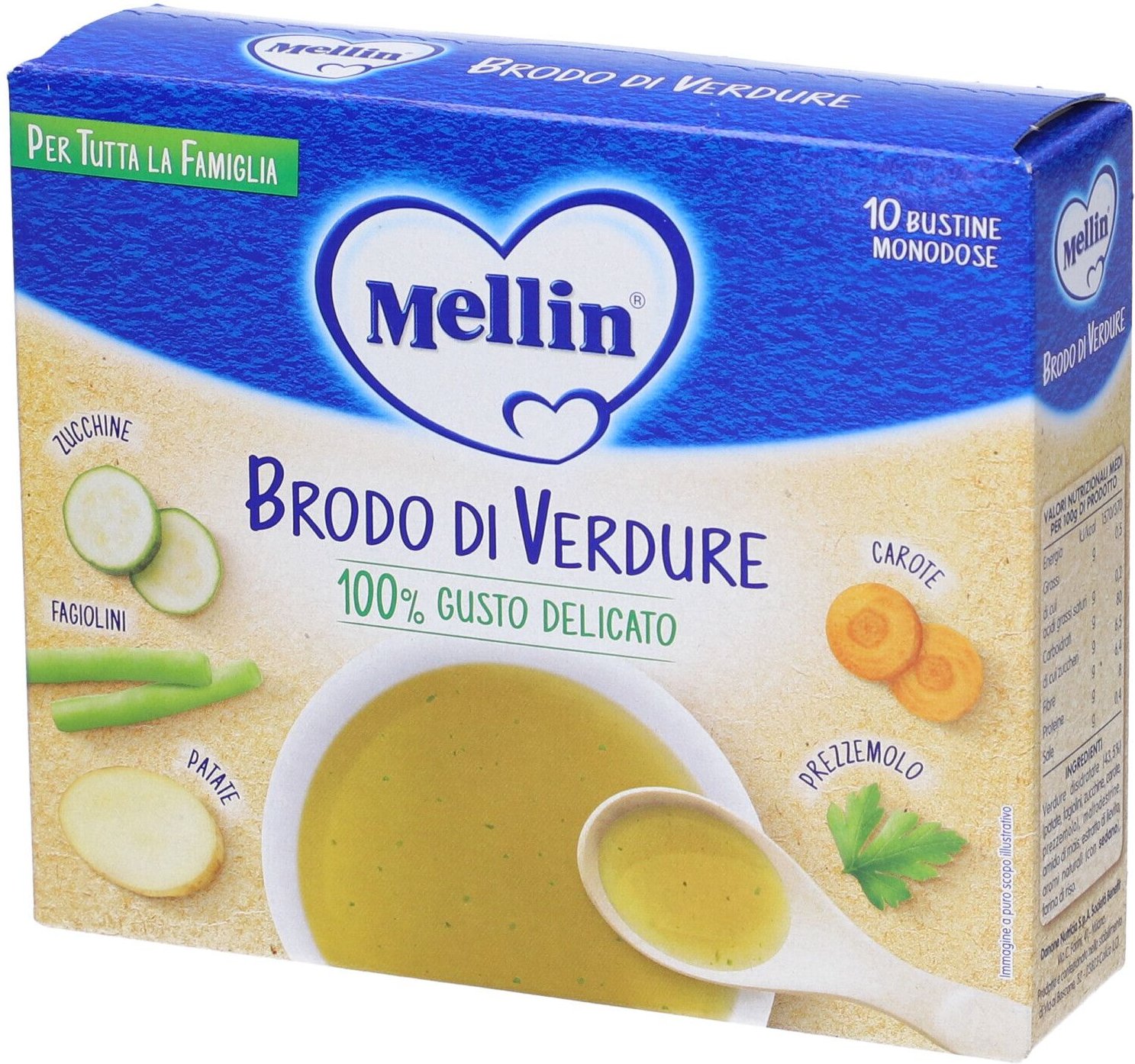 Mellin Brodo Verdure 10X8G 80 g Sonstige