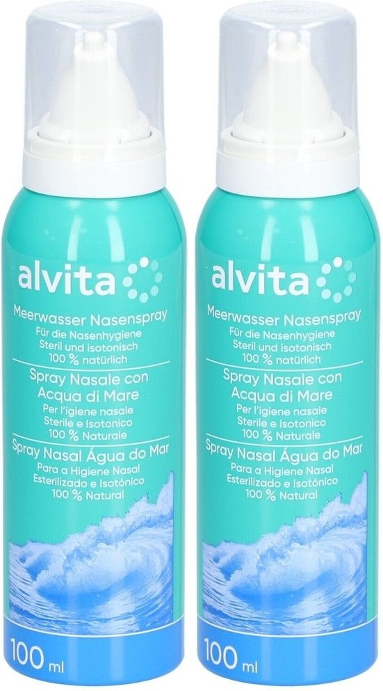 Alvita Meerwasser Nasenspray 2x 2x100 ml Spray