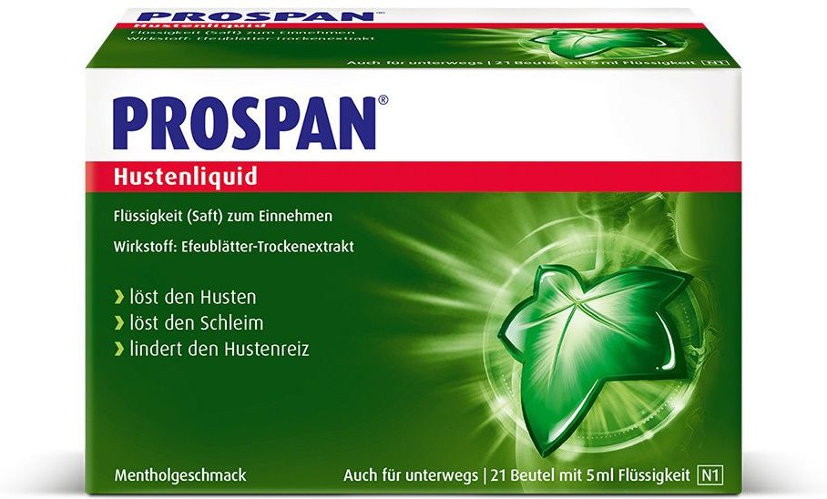 Prospan Hustenliquid im Portionsbeutel 21x5 ml Flüssigkeit zum Einnehmen