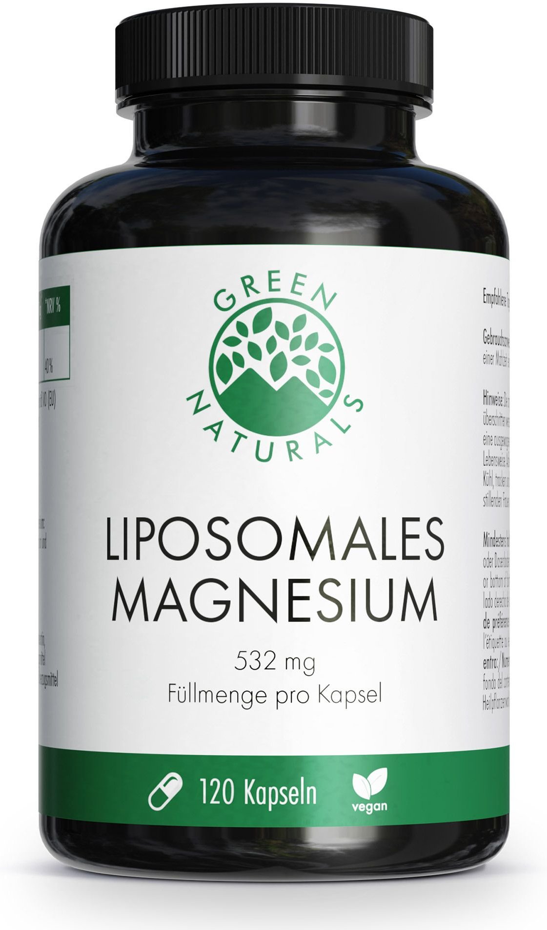 Green Naturals Magnesiumcitrat liposomal veg.Kaps. 120 St Kapseln
