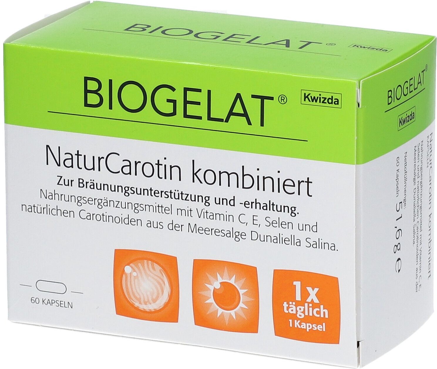 Biogelat Naturcaro Kaps 60 St Kapseln