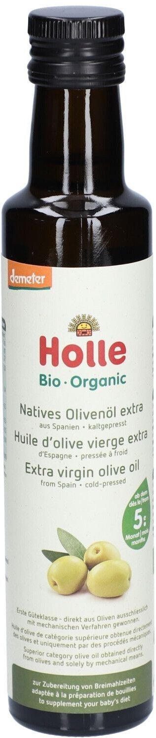 Holle Baby Beikost Olivenöl Bio, ab 5 Monaten x4 4x250 ml Öl