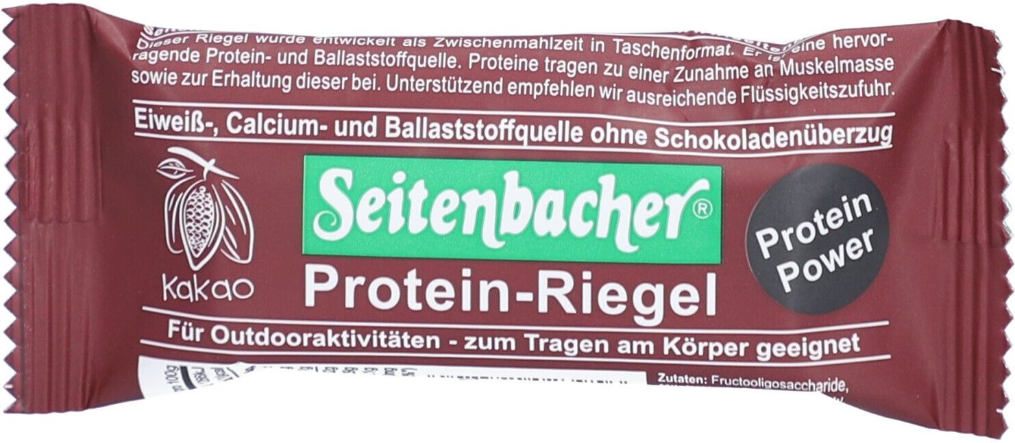 Seitenbacher Protein-Riegel Kakao, o.Schoko 55 g Riegel