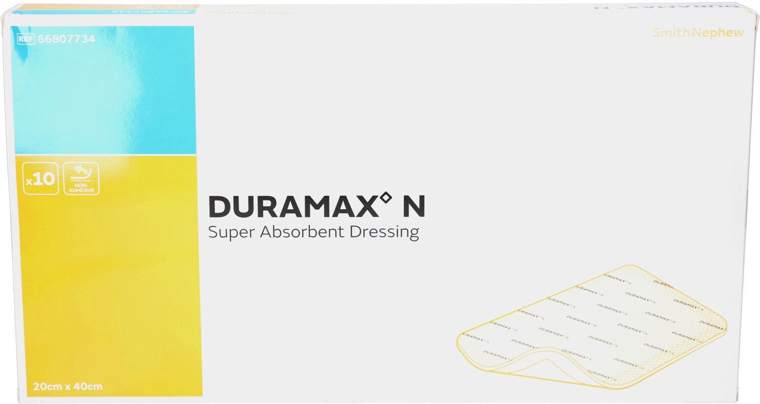 Duramax N superabsorbierender Wundverband 20x40 cm 10 St Verband