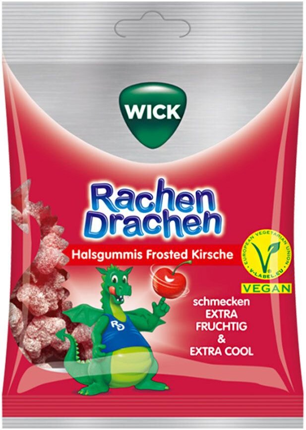 Wick RachenDrachen Halsgummis Kirsche 75 g Bonbons