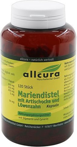Mariendistel MIT Artischocke und Löwenzahn Kapseln 120 St