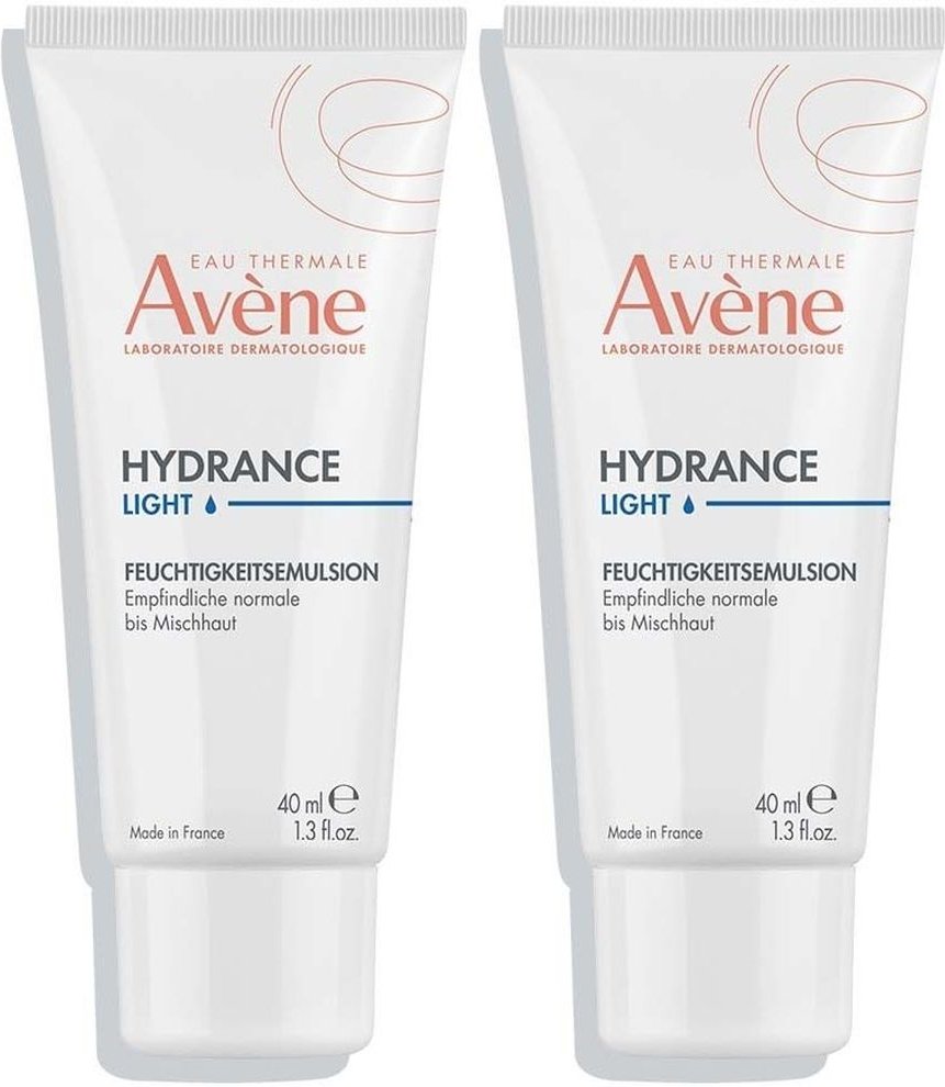 Avène Hydrance leicht Feuchtigkeitsemulsion x2 2x40 ml Emulsion