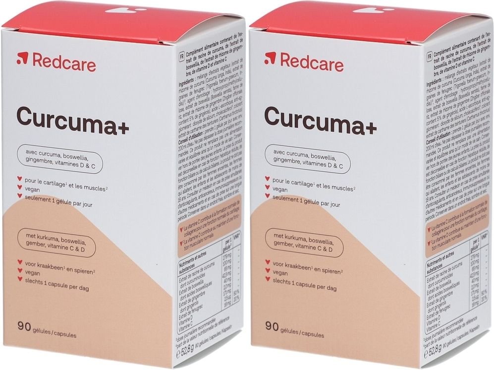 Redcare Curcuma+ Capsules 90st x2 2x90 St Kapseln