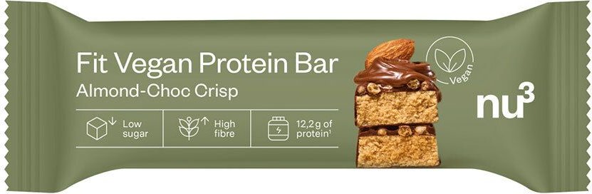 nu3 Vegan Protein Bar, Schoko-Mandel 50 g Riegel