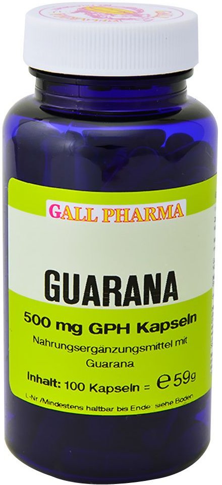 Guarana 500 mg GPH Kapseln 100 St