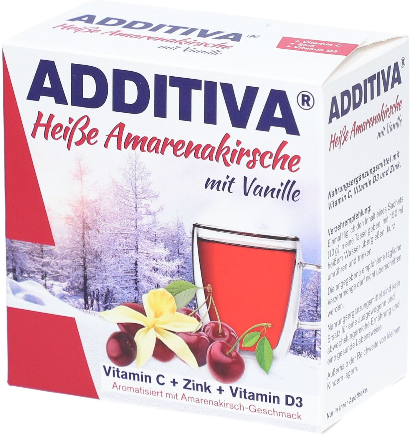 Thumbnail - Additiva heiße Amarenakirsche mit Vanille Pulver 100 g