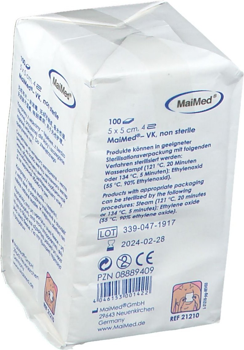 Vlieskompressen unsteril 5x5 cm 100 St Kompressen