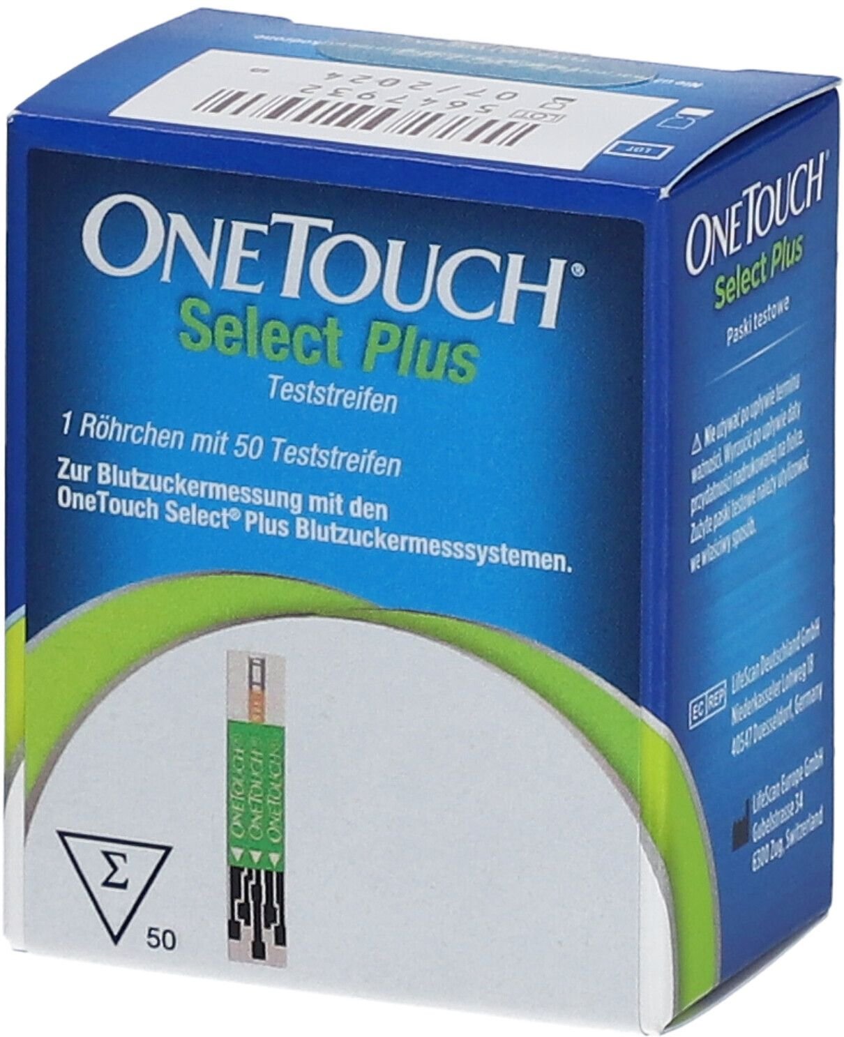 Thumbnail - ONE Touch Select Plus Blutzucker Teststreifen 50 St