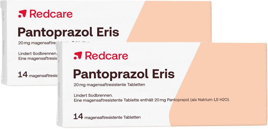 2x Pantoprazol Eris RedCare 2x14 St Tabletten magensaftresistent