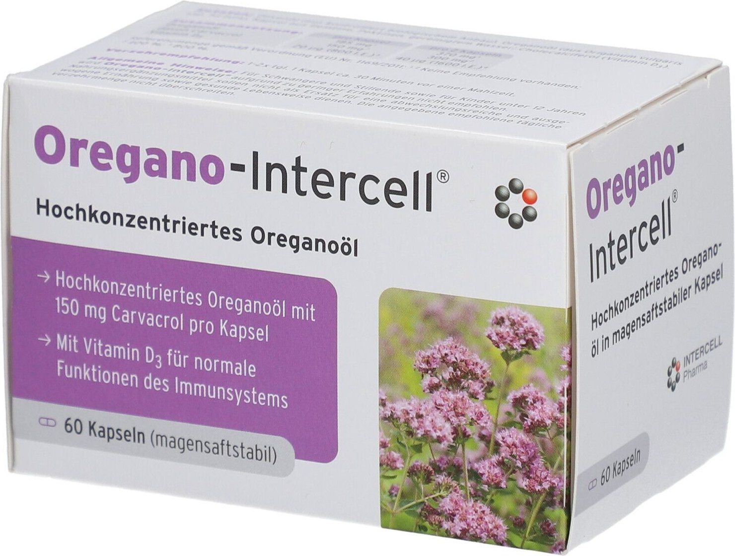 Oregano-Intercell magensaftresistente Weichkapseln 60 St