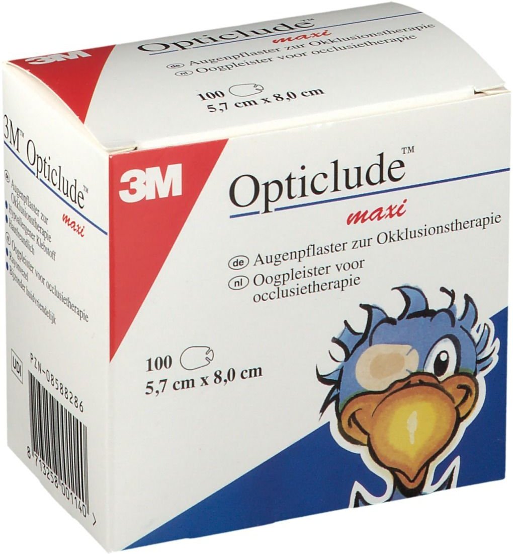 Opticlude maxi 5,7x8 cm 1539/100 100 St Pflaster