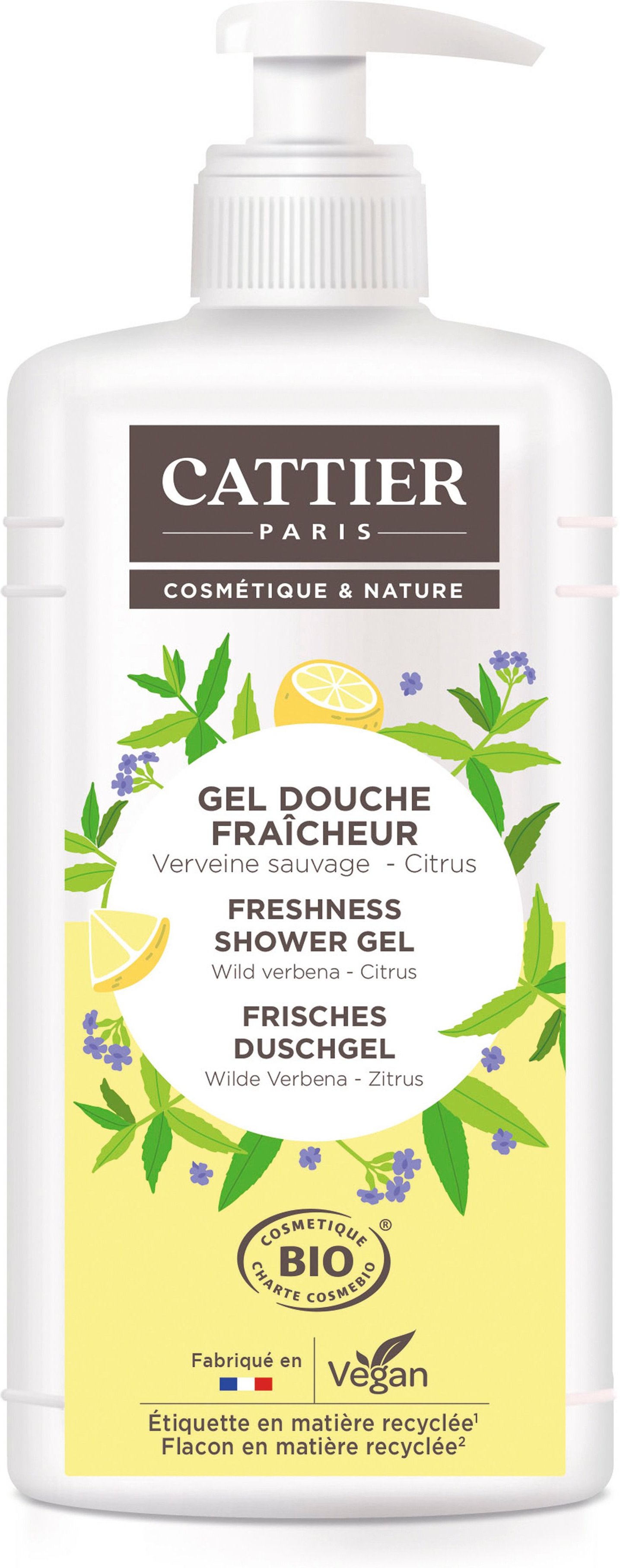 Cattier Duschgel wilde Verbena Zitrus 1000 ml