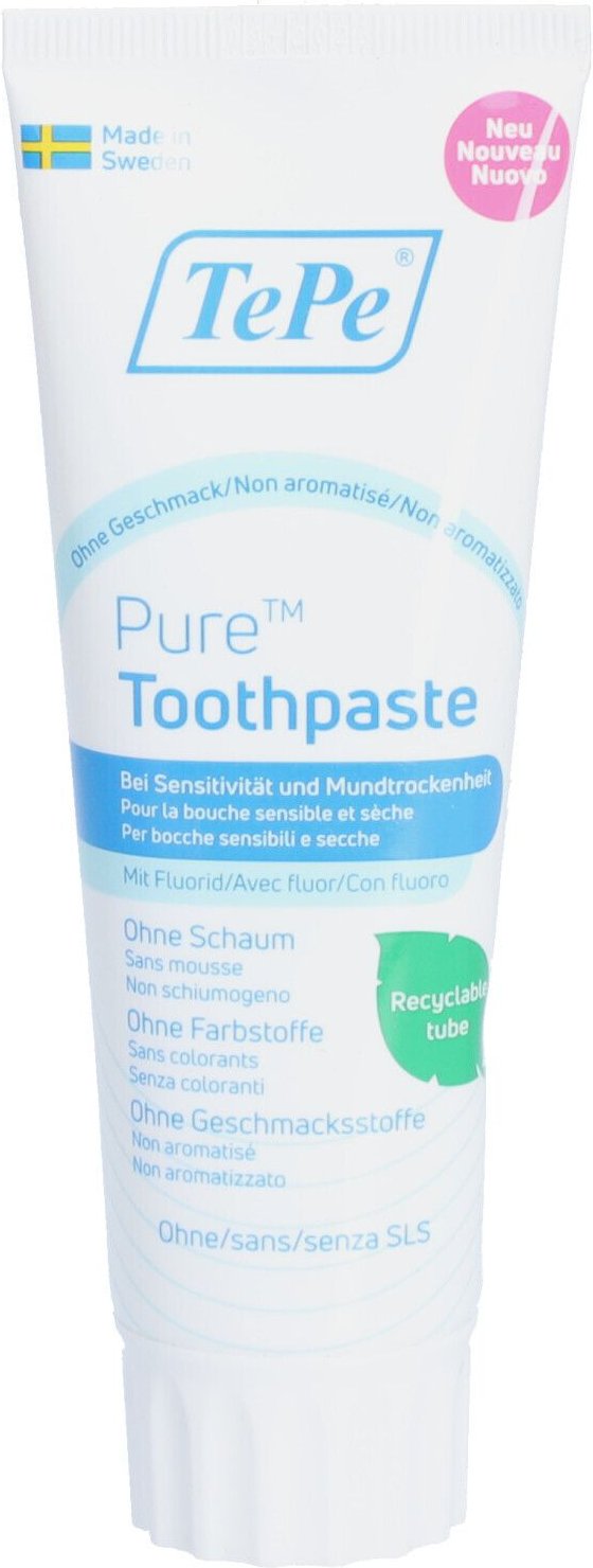 Tepe Pure Toothpaste unflavoured 75 ml Zahnpasta