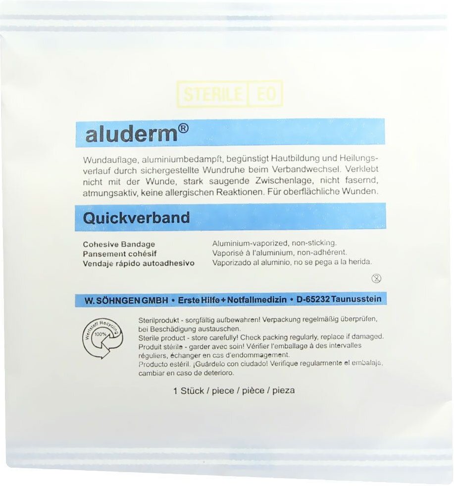Aluderm Quickverband klein 1 St Verband