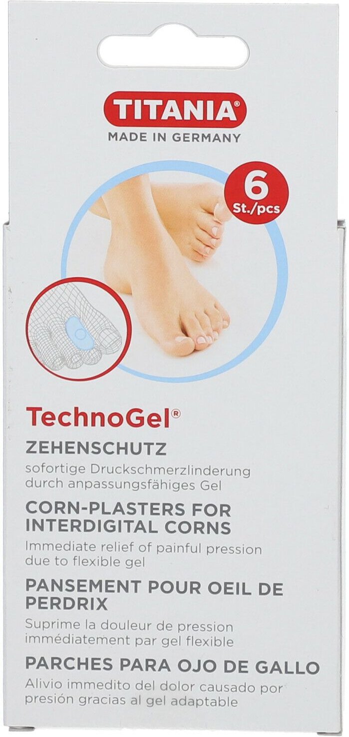 Zehenschutz Technogel klein Titania 6 St Pflaster