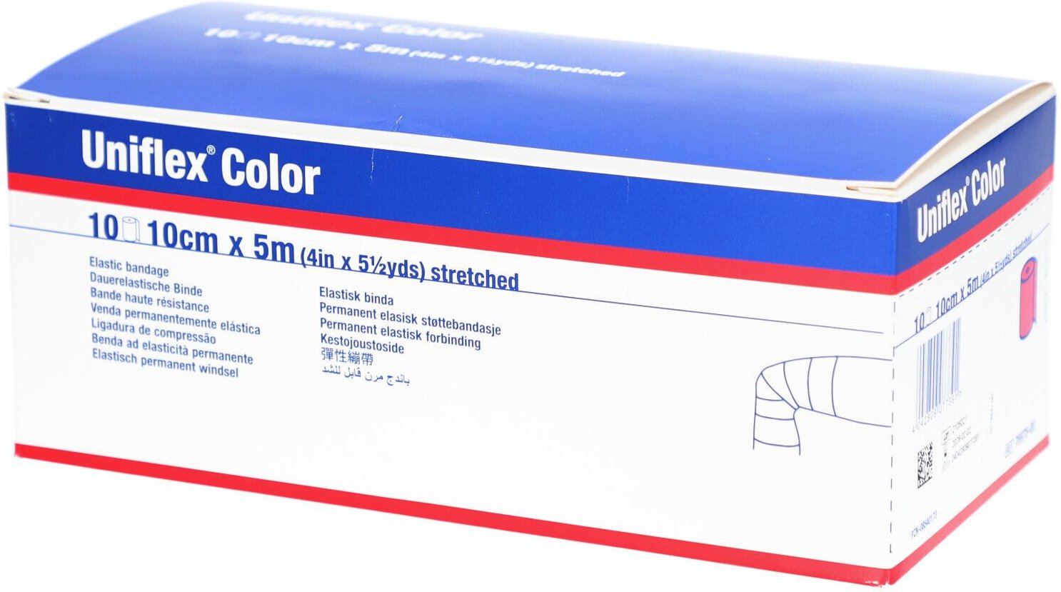Uniflex Universal Binden 10 cmx5 m rot St