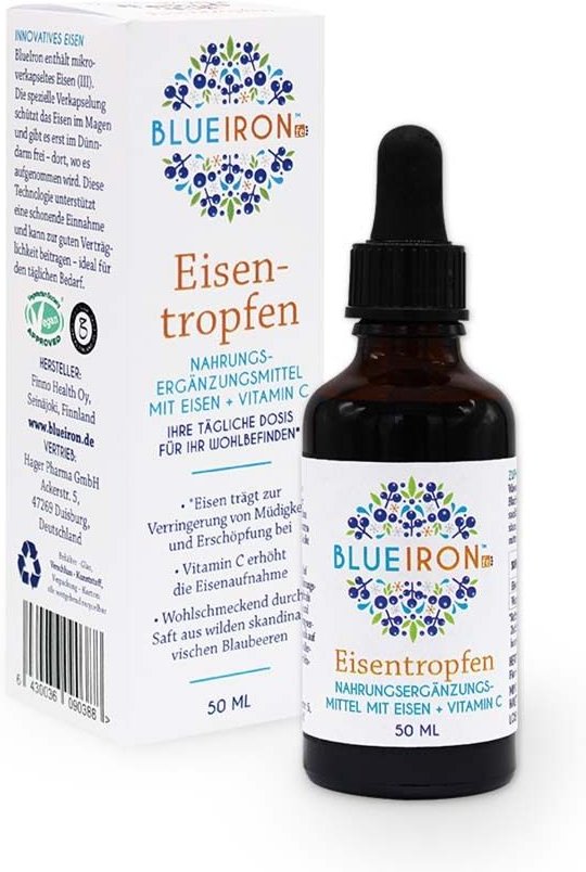 Blueiron Eisentropfen+Vitamin C 50 ml Tropfen