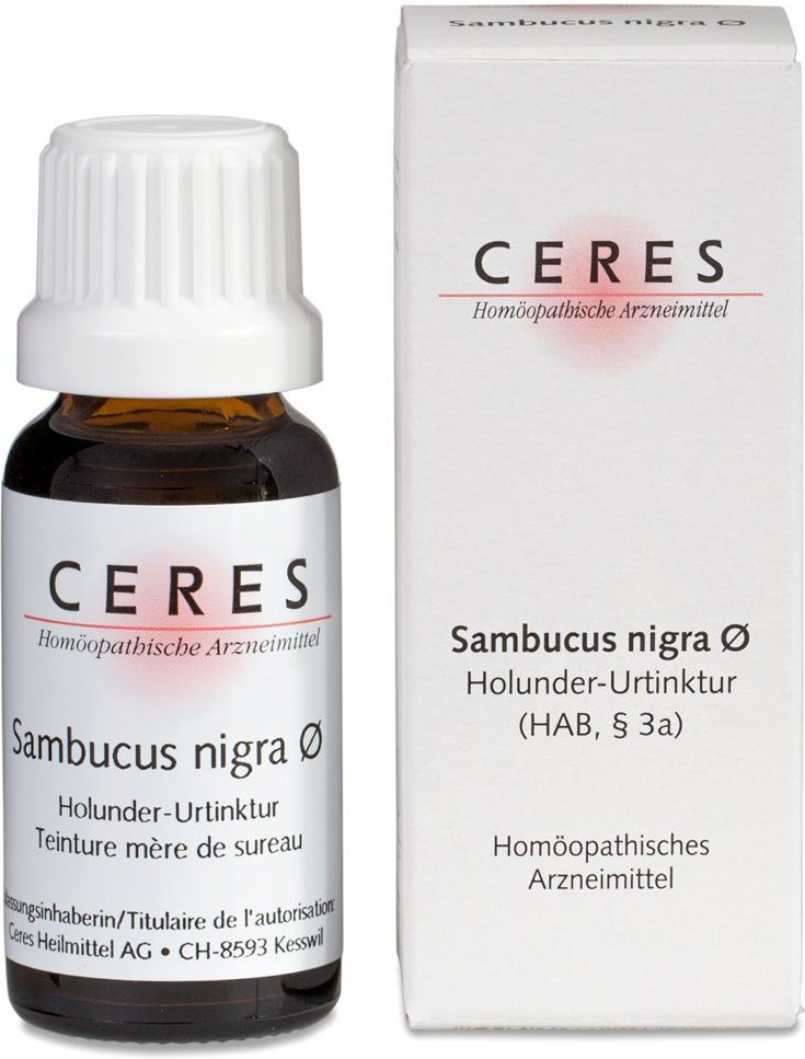 Ceres Sambucus nigra Urtinktur 20 ml Tropfen