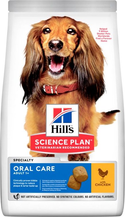 Hill's Science Plan Canine Adult Oral Care met Kip 12kg 12 kg Pellets