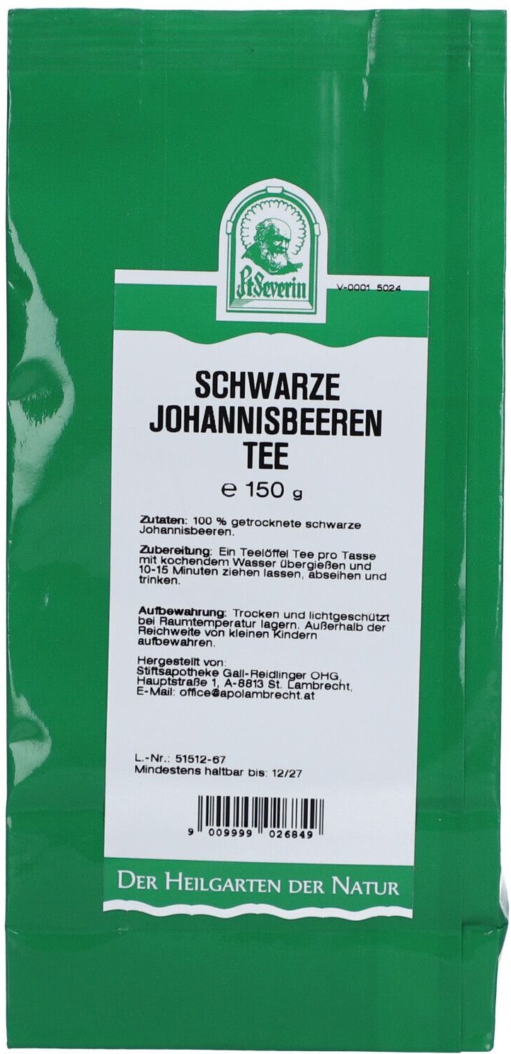 Schwarze Johannisbeeren Tee 150 g