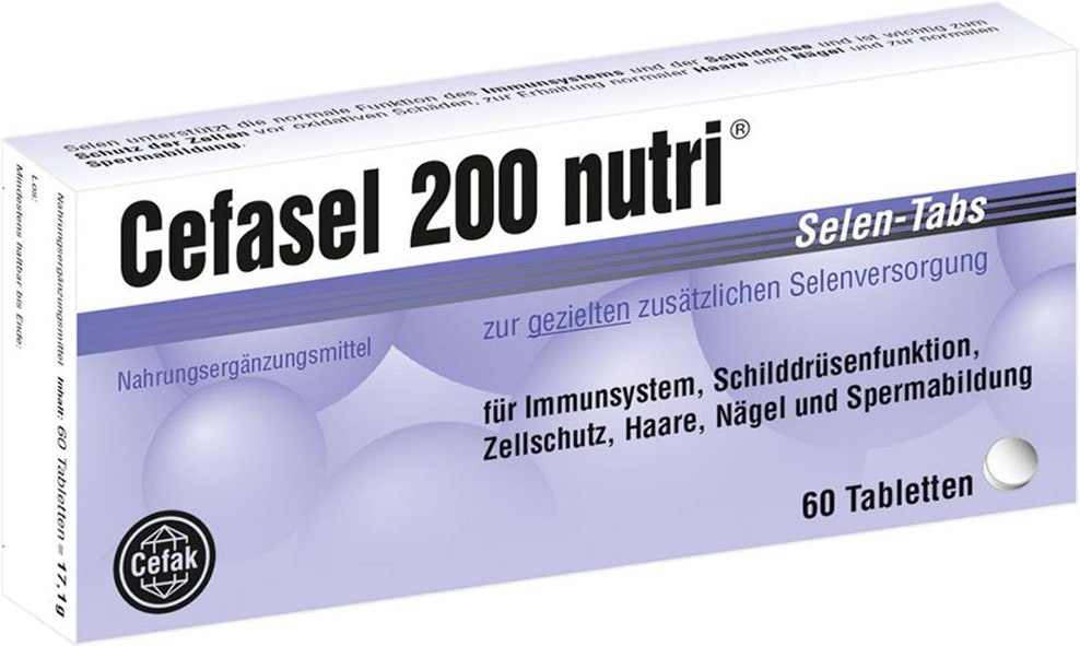 Cefasel 200 nutri Selen-Tabs 60 St Tabletten