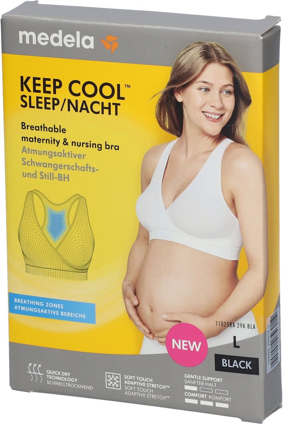 Medela Keep Cool Schlaf BH L schwarz 1 St Sonstige