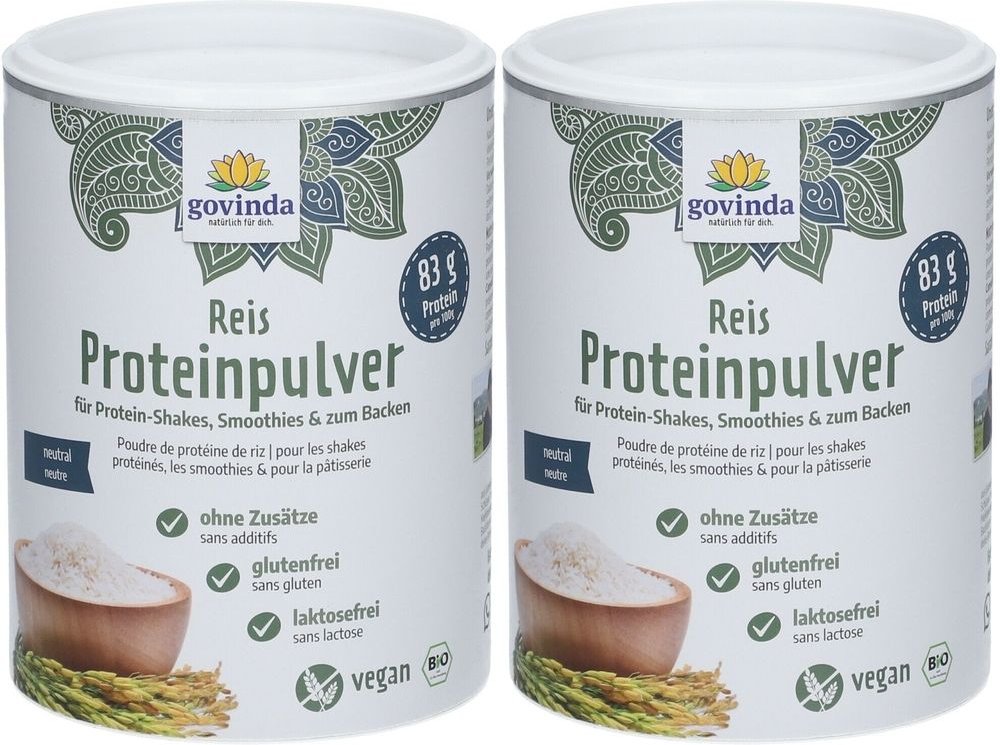 Govinda Reis-Proteinpulver x2 2x400 g Pulver