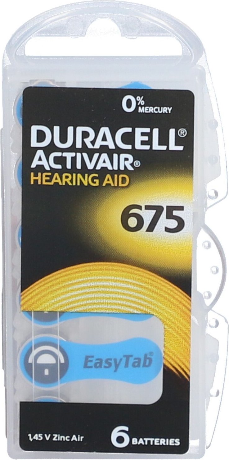 Duracell Hörgerätebatterie 675 6 St