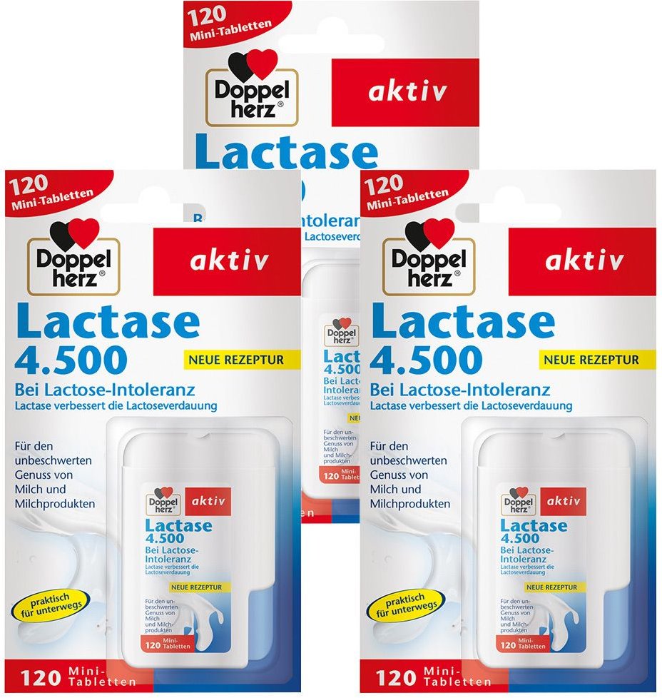 3x Doppelherz Lactase 4500 3x120 St Tabletten
