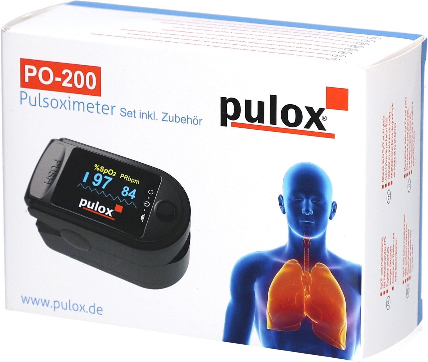 Pulox Po-200 Pulsoximeter schwarz 1 St Gerät