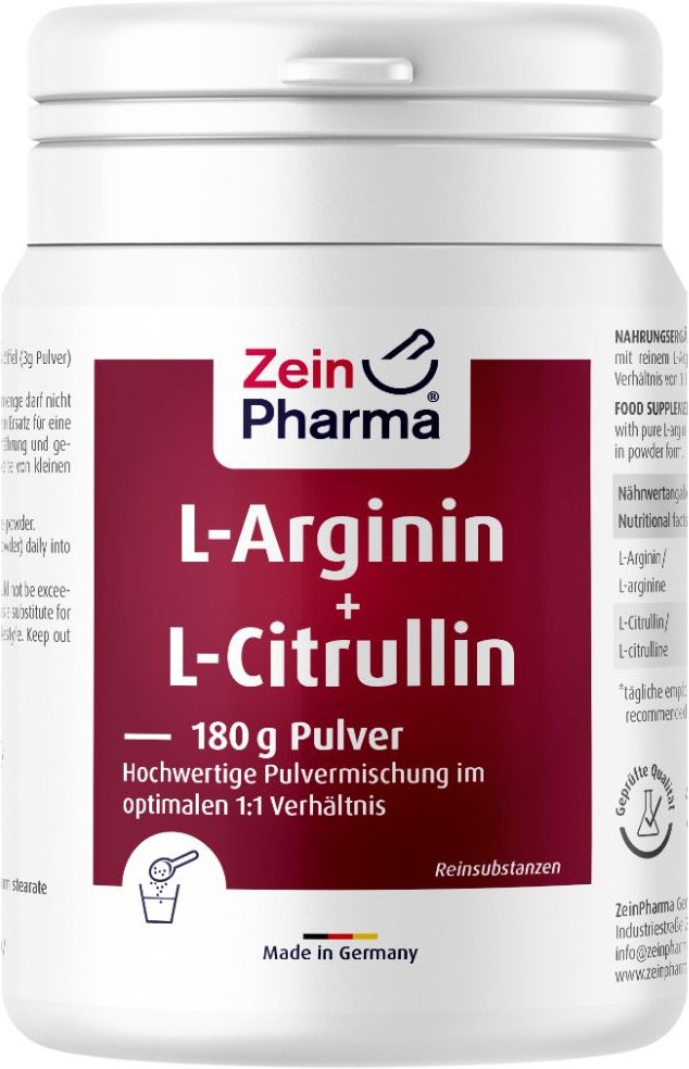 L-Arginin & L-Citrullin Pulver 180 g