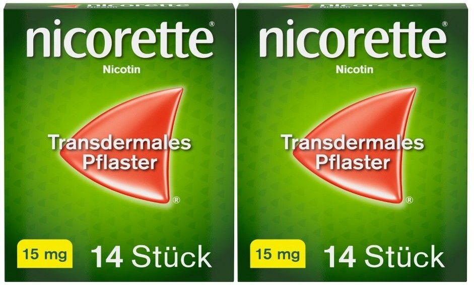 nicorette® TX Pflaster 15 mg x2 2x14 St transdermal