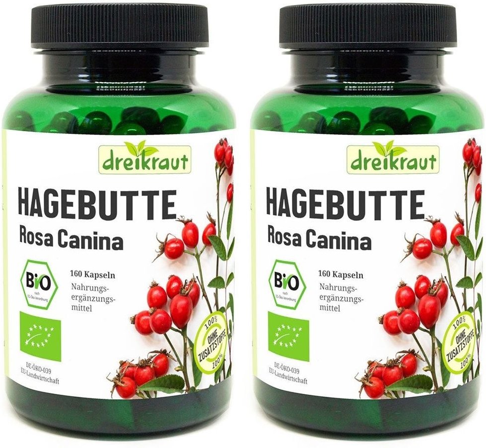 Hagebutte Kapseln Bio 2x 2x160 St