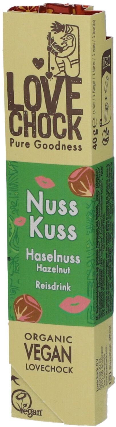 Lovechock Nuss Kuss 40 g Schokolade