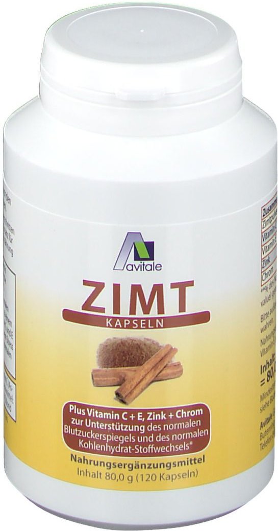 Zimt Kapseln 500 mg+Vitamin C+E 120 St