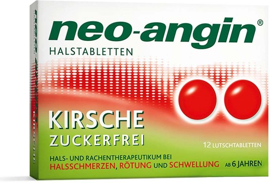 Neo-Angin Halstabletten Kirsche 12 St Lutschtabletten