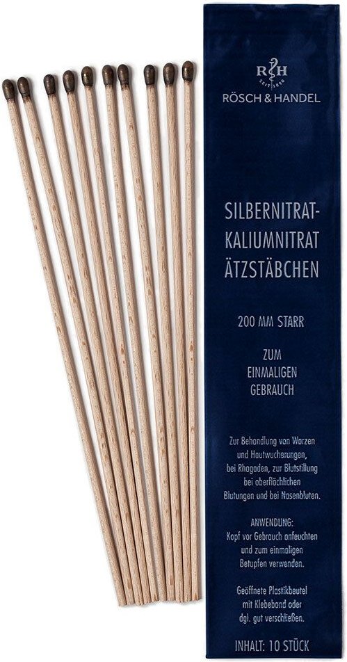 SILBERNITRAT-Kaliumnitr.Ätzstäb.Ätzstift 200mm st. 10 St Stäbchen